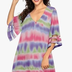 Women's Bathing Suite Cover Up - V-neck - size M
